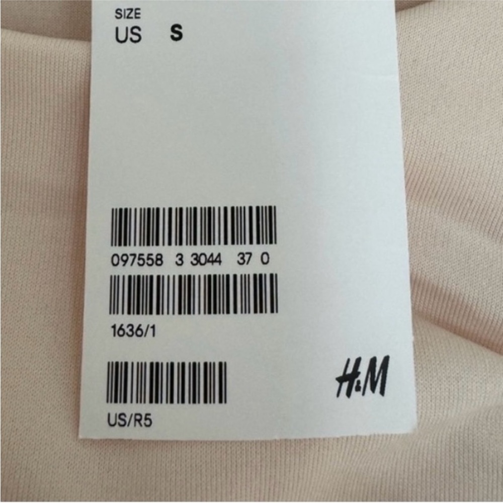 NEW H&M Cocktail Dress NWT Ruched Light Pink Sleeveless Small Mini Blush Peach … - Picture 10 of 11